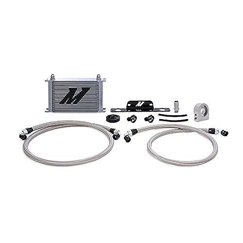 Mishimoto MMOC-CSS-10SL Oil Cooler Kit Non-Low Temp Thermostatic Compatible With Chevrolet Camaro SS 2010-2015 Silver
