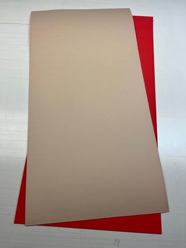 Offset Printing Blanket for use with Etching Presses & More. 0.077" Thick (1.95mm Thick). Red EPDM Rubber Face & Cotton Canvas Backing (20" x 40")