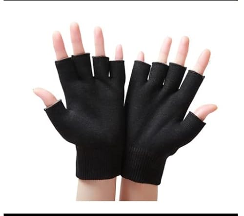 Moisturizing Spa Fingerless Gloves Day Night Instantly Repair Eczema Dry Rough And Cracked Hands Gel Lining Infused With Essential Oils And Vitamins #TOP6