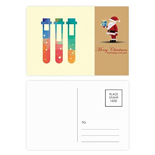 Cartes postales chimie Père Noël pour envoyer des vœux de laboratoire originaux