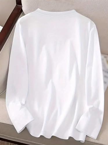 Hilinker Women's Long Sleeve Tops Graphic Tee Casual Loose Crew Neck T Shirts2