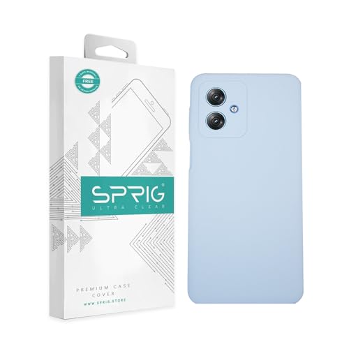 Image of SPRIG Compatible with Moto G54 Premium SilkTone Back Cover Drop Tested Shock Proof Mobile Case for Men, Women, Boys and Girls with Camera Protection (Light Blue)