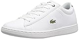 Lacoste Unisex-Baby Kids Carnaby Evo Spc Sneaker Sneaker, White/Navy, 8. M US Toddler