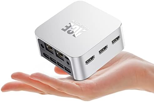 ACEMAGICIAN Mini Micro PC Windows 11Pro, Intel 11th Gen 4 Cores N5095 (up to 2.9GHz), Small Portable Compact Desktop Computer 8GB RAM 256GB SSD Support 4K UHD,Dual Gigabit Ethernet,3 HDMI,Dual WiFi,BT