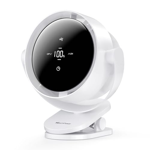 Marchpower 扇風機 クリップ 卓上扇風機 USB 充電式 静音 強力 卓上&クリップ式...