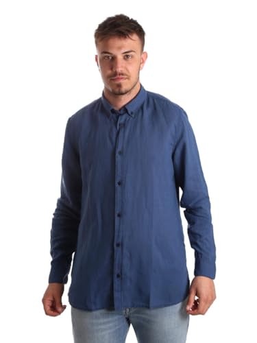 Chemise Man Bleu Antony Morato MMSL00530 en coton casual chic taille 46