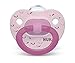 NUK Orthodontic Pacifier Value Pack, Girl, 0-6 Months (Pack of 3)