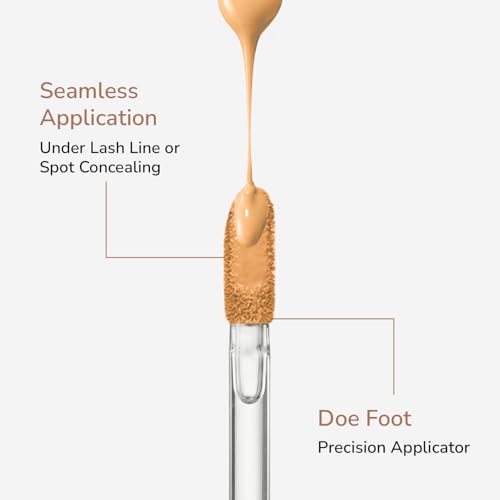 Image of Mila Beaute Built to Cover Liquid Concealer for Women With Spf & Hyaluronic Acid| Full Coverage Matte Finish Concealer for Dark Circles | Easily Blendable & Waterproof Formula| Suitable for Indian Skin Tones - 106Y Golden Sand