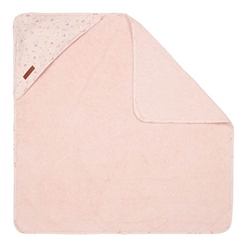 Little Dutch TE50621550 Kapuzenhandtuch Frottee Little pink Flowers (75x75 cm)