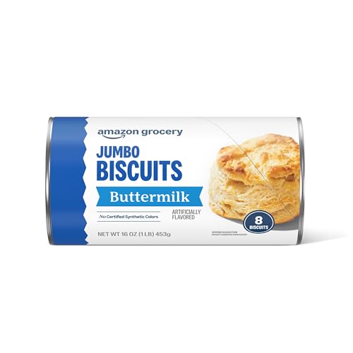 Amazon Grocery, Jumbo Buttermilk Biscuits, 16 Oz, 8 Ct (Previously Amazon Fresh, Packaging May Vary)