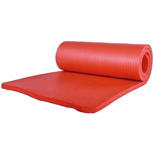 Image of BalanceFrom GoCloud All-Purpose 1-Inch Extra Thick High Density Anti-Tear Exercise Yoga Mat with Carrying Strap