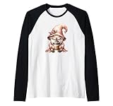 coffee lover caffeine barista gnome graphic for coffee mom maglia con maniche raglan