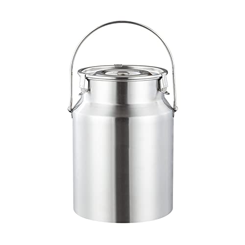 Seau de transport hermétique en inox avec couvercle pour lait 10 L