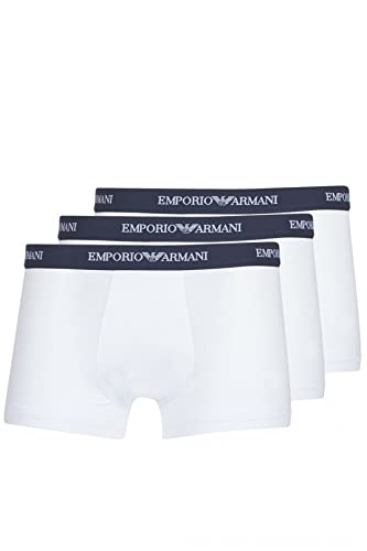 Emporio Armani CC717-111357 - Boxer - Uni - Homme - Blanc (Bianco) - Medium (Taille Fabricant: M)