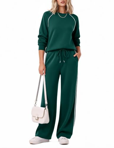 Ekoauer Lounge Sets for Women 2 Piece Matching Outfits Green Medium - image 4