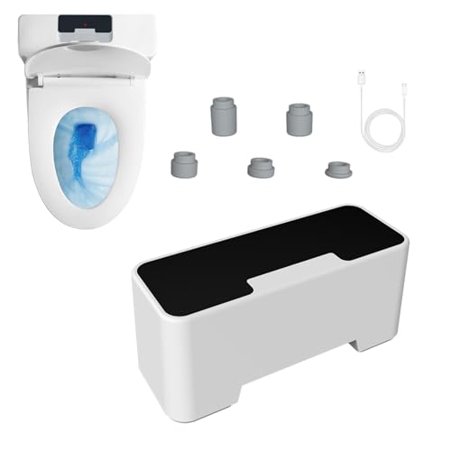 Enjuague automático para inodoro – Desagüe automático para inodoro recargable mediante USB, unidad de con sensor de movimiento silencioso, kit de instalación fácil de usar para varios | Aggior