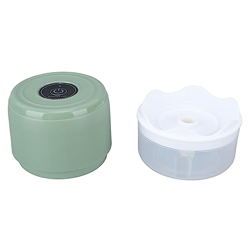 Qukaim Picador de ajo eléctrico, mini procesador de alimentos inalámbrico, impermeable, capacidad de 100 ml, carga USB de 5 V, ideal para cebollas y jengibre, verde