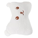 Didiseaon Almohada para Coche de Felpa con Soporte Cervical Cojín de Reposacabezas Cómodo y Adorable Diseño de Oso para Viaje y Descanso