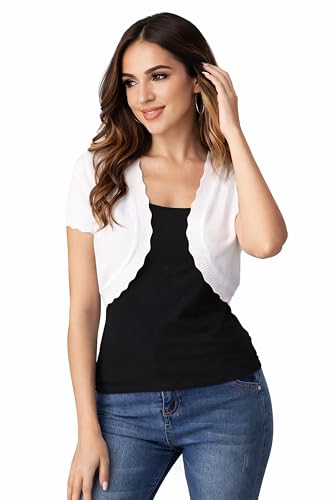 Image of Sofishie Trendy Short Sleeve Shrug Open Cardigan