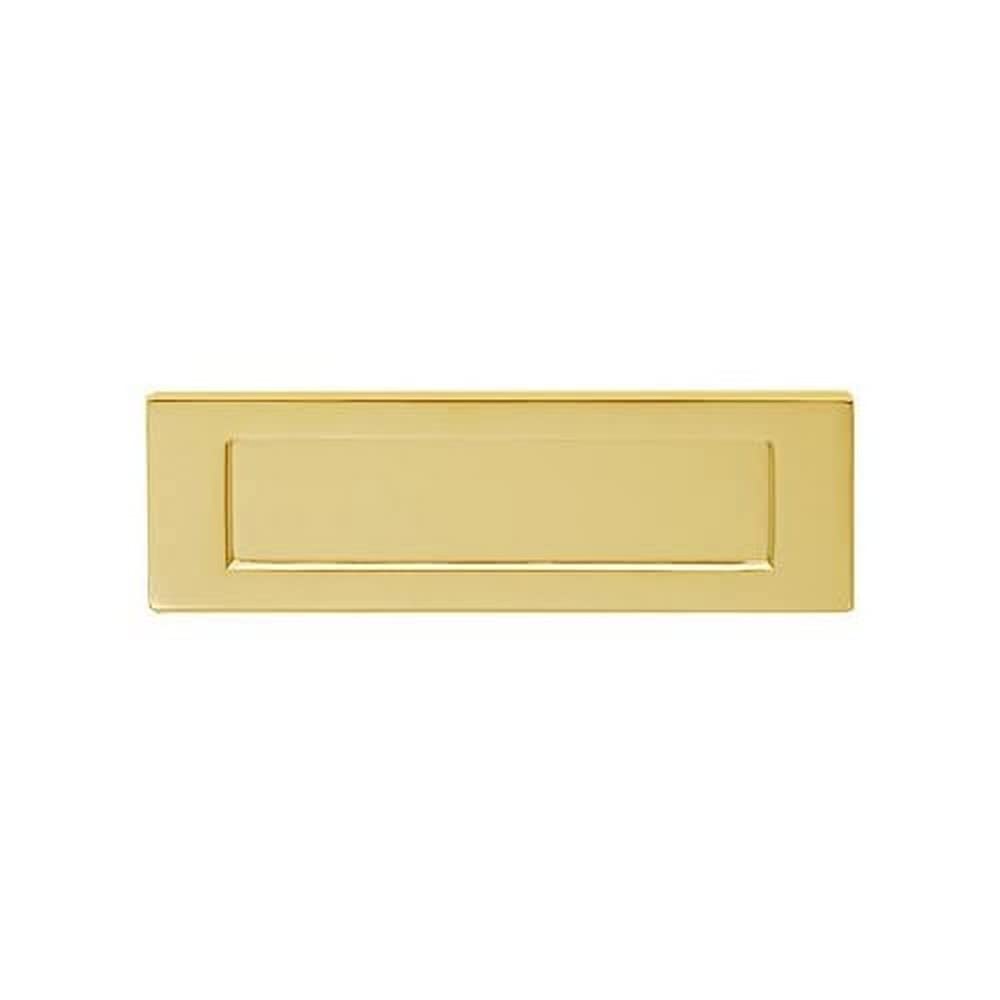 Carlisle Brass Victorian Letter Plate, Polished Brass, Sprung, 250Mm X 76Mm