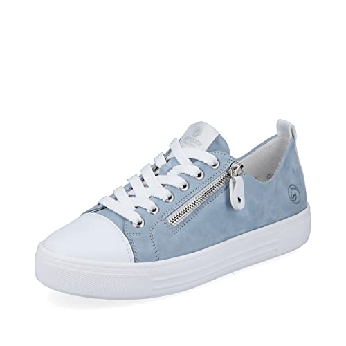 Remonte D0917-10 | Azur/White | Women's Casual Trainer Shoes 8 White/Azur