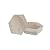 Avant Decor | Peel and Stick Kitchen Backsplash Tiles | Stone Composite Hexagon Wood Grain | Stick On Wall Tiles | Easy DIY Installation | 6” x 6.9” | Single Tile
