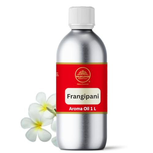 Image of Frangipani Essential Oil 1 L (1000 ml) Pure Natural Frangipani Oil for Skin, Face, Aromatherapy, Diffuser & Candle Making Scent