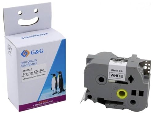 Cinta TZe-261 compatible 36mm blanco cartucho de repuesto para etiquetadora casera 1