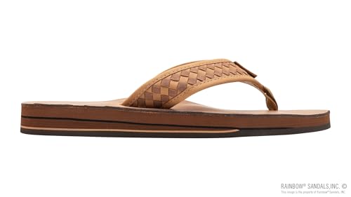 Rainbow Sandals Mens The Bentley Luxury Leather - Double Layer Arch Hand Woven Strap4