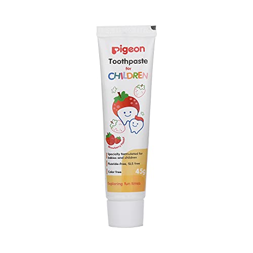 Image of Pigeon Children Toothpaste, Fruit Punch, 45g & Pigeon Children Toothpaste Strawberry (45g)