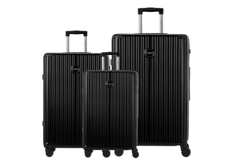 Murano Set DE 3 VALISES RIGIDES Rio (Tailles S,M,L) Black