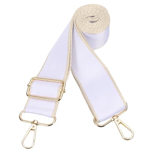 Image of PATIKIL 55in Purse Straps Replacement Crossbody, Bag Straps Crossbody Universal Adjustable Canvas for Purses Handbags Guitar, White