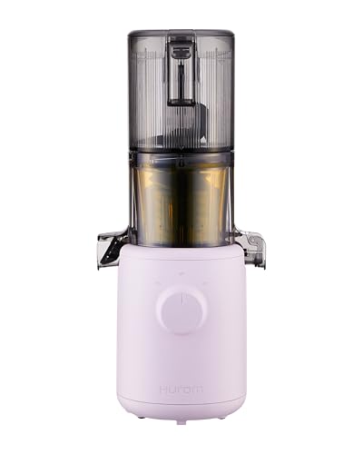 Hurom Slow Juicer H310, spremiagrumi per frutta e verdura, facile da pulire e silenzioso, con filtro a setaccio, 100 Watt, senza BPA, design sottile, 220 ml, lavanda