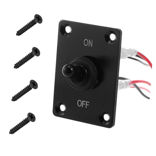 BESTYASH 1Set Rocker Toggle Switch Panel for Rv Pin with Wire Construction User Friendly Indicator Versatile Control for Lights Equipment