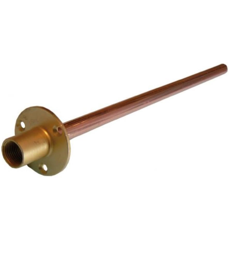 Odsupplies 1/2" Wallplate With 15Mm Copper Tail X 350Mm - Pack Of 2