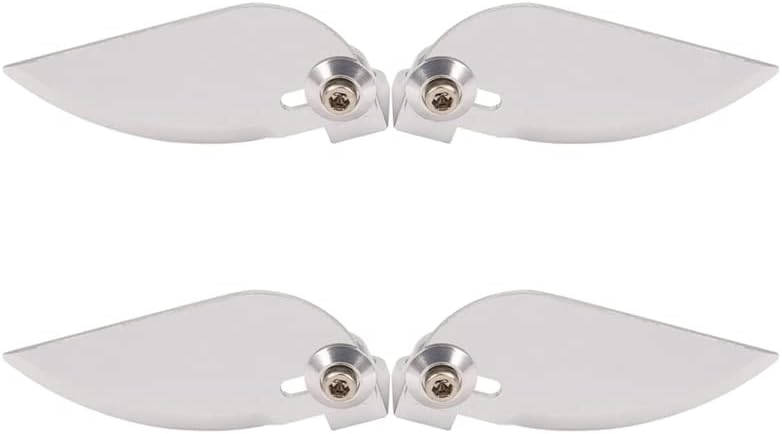 4X Rc Model Boat Turn Fins Adjustable Aluminum Water Knife for Feilun Ft012 Refit - (Color: Silver)