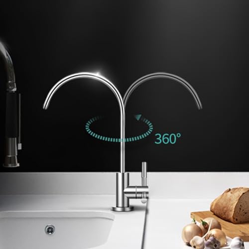 Filtre à eau potable pour évier et robinet de cuisine en acier inoxydable