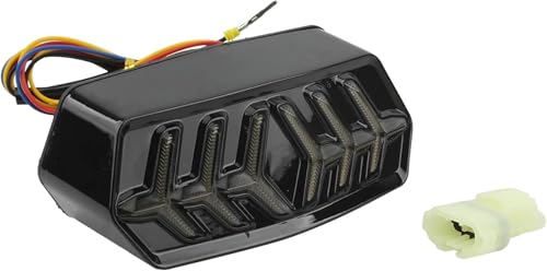 Luz trasera para motocicleta Honda Grom MSX125 y CBR650F con intermitentes integrados, color negro