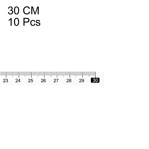 uxcell cinta métrica adhesiva de 30 cm x10 unidades miniatura 3