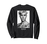 Justin Bieber Black/White Photo Sweatshirt