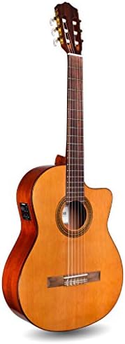 Cordoba 6 C5-CE CD Classical Cutaway Acoustic-Electric Nylon String Guitar, Iberia Series, Right, Cedar, (Withouth Gig Bag)