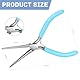 Spitzzange Spitzzange Lang Schmuckzangen Mini Needle Nose Pliers Flachrundzange für Perlen Schmuckherstellung Schmuck Halskette Reparatur