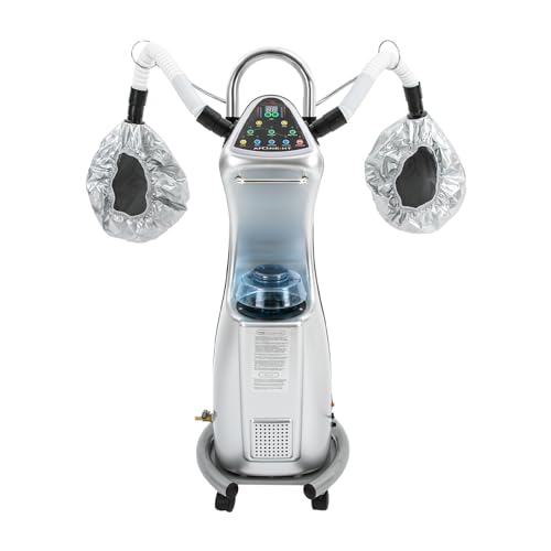 LIAPDG 650W Standing Hair Steamer, Professional Stand Hair Steamer Floor Stand Hair Treatment Machine with Wheels Multifunctional Hair Treatment Machine with Intelligent Control Panel