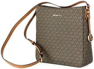 Michael Kors Jet Set Travel Messenger Crossbody Shoulder Bag Signature, Brown Pvc 2019, Large