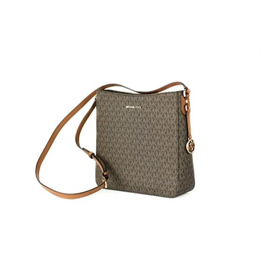 Michael Kors Jet Set Travel Messenger Crossbody Shoulder Bag Signature, Brown Pvc 2019, Large