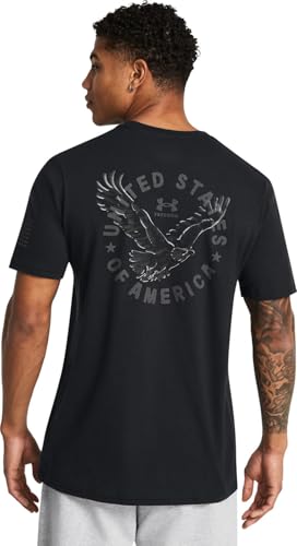 Under Armour 1386736-1-MD Freedom Vintage Eagle T Black MD2