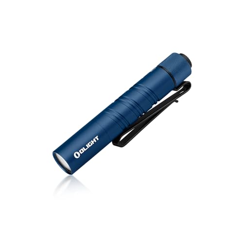 OLIGHT I3T 2 EOS LED Linterna Llavero,Mini Linterna,Antorcha Pequeña Luz Portátil de Alta Potencia,200 Lúmenes,con 2 Modos de Luz,Batería AAA Alkaline Incluida(Azul)