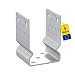 Produktbild GRUNDLINE U Pfostenträger aufschrauben - Pfostenanker PSSOZ - 81x80x150 - Pfostenhalter - U Profil Stahl - Bodenanker für Holzpfosten - Pfostenschuhe - Stützenfuß Zaunpfosten - Stützenschuh