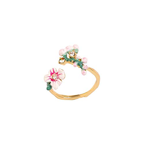 Preisvergleich Produktbild Nobrand Fresh Pink Flower Ring Öffnung Simple Persönlichkeit Ring