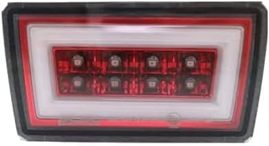 PNP+LED Rear Brake Light Foglight Compatible With 2015-2021 Subaru WRX STI W/DRL White Bar - Red Lens F1